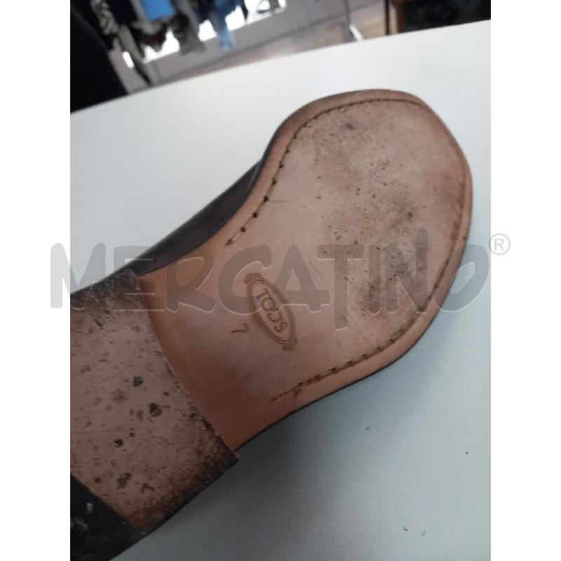 MOCASSINI PELLE UOMO TOD'S NERI | Mercatino dell'Usato Roma porta di roma 5