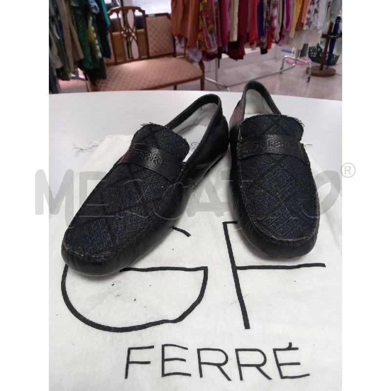 MOCASSINI PELLE U GF FERRE NERO | Mercatino dell'Usato Roma porta di roma 1