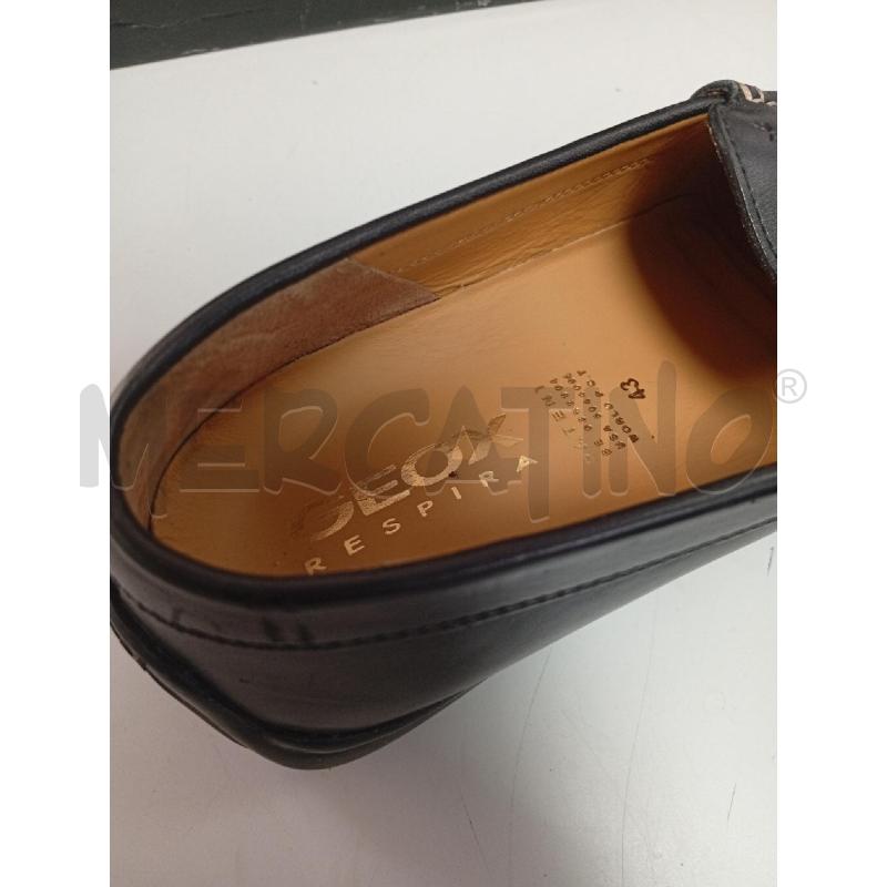 MOCASSINI U GEOX NERO SCATOLA | Mercatino dell'Usato Roma porta di roma 3