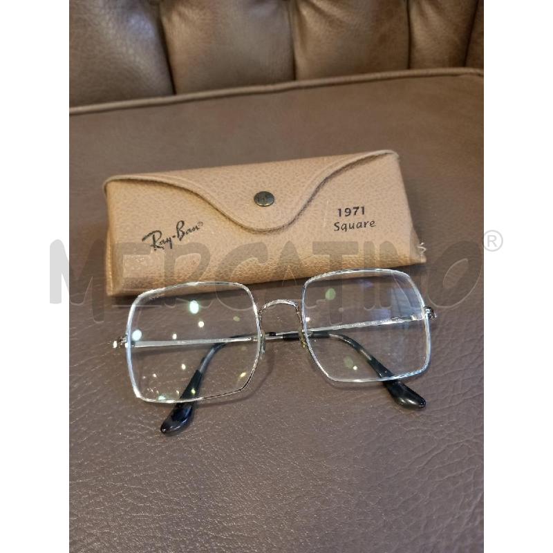 MONTATURA OCCHIALI RAYBAN SQUARE | Mercatino dell'Usato Roma porta di roma 1