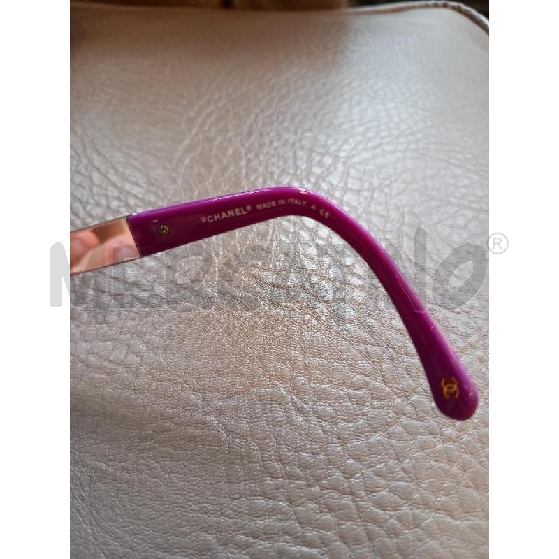 OCCHIALI DONNA CHANEL PURPLE OVERSIZED FRAME MIROIR COLLECTION-5168 | Mercatino dell'Usato Roma porta di roma 5