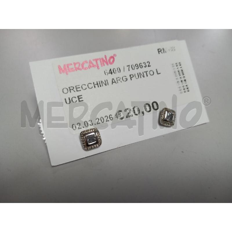 ORECCHINI ARG PUNTO LUCE  | Mercatino dell'Usato Roma porta di roma 1