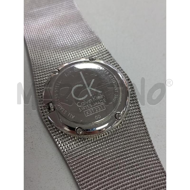 OROLOGIO DA POLSO CALVIN KLEIN ARGENTATO | Mercatino dell'Usato Roma porta di roma 4