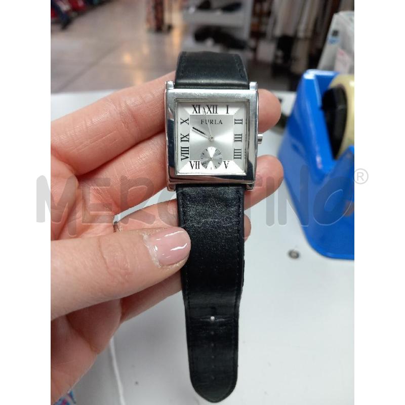 OROLOGIO DA POLSO FURLA CINTURINO PELLE NERO | Mercatino dell'Usato Roma porta di roma 2
