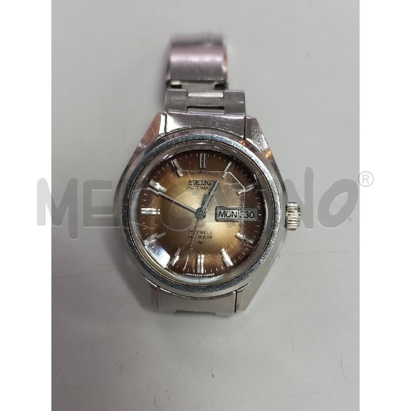 OROLOGIO SEIKO AUTOMATICO ARGENTATO QUADRANTE MARRONE | Mercatino dell'Usato Roma porta di roma 1