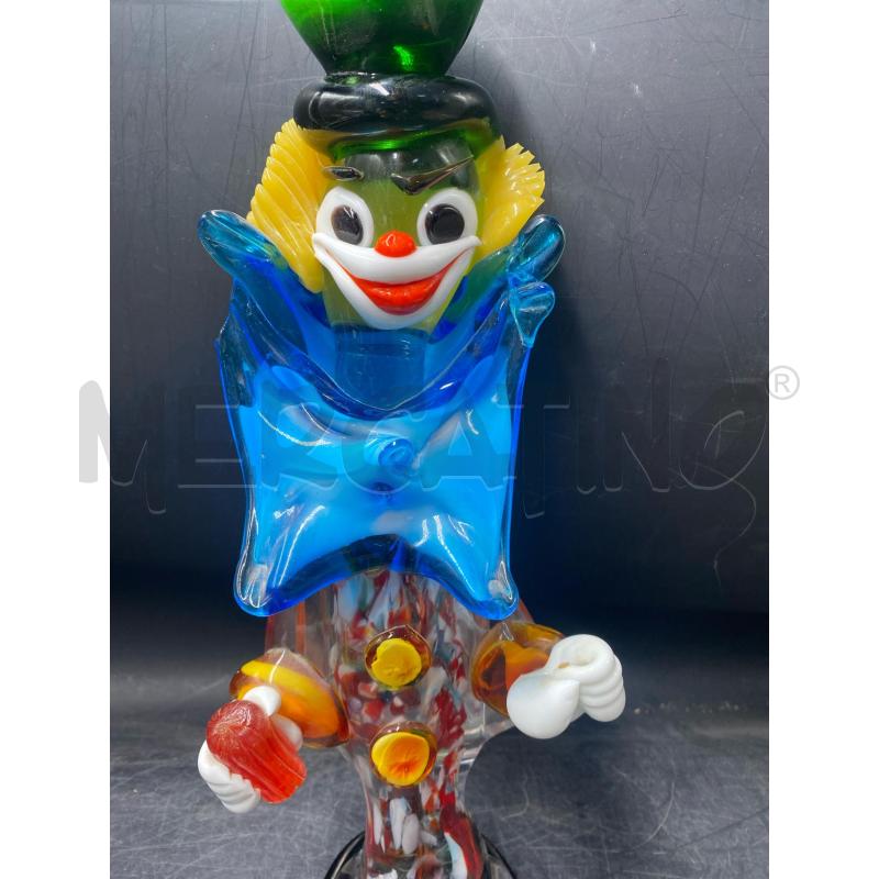 PAGLIACCIO MURANO CLOWN CON BOTTIGLIA | Mercatino dell'Usato Roma porta di roma 3