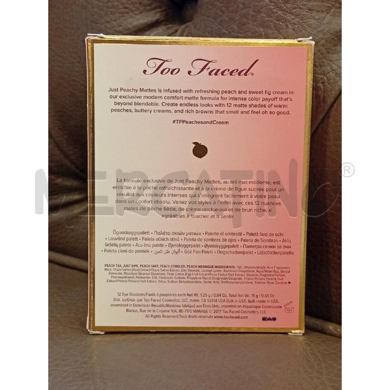 PALETTE OMBRETTO TOO FACED JUST PEACHY  | Mercatino dell'Usato Roma porta di roma 2
