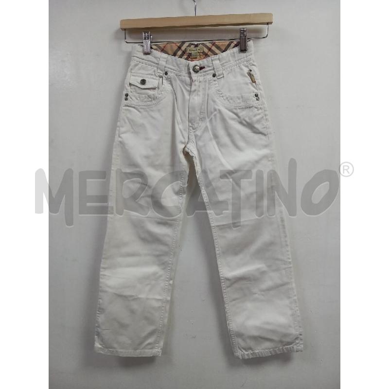 PANTALONE B BURBERRY BIANCO | Mercatino dell'Usato Roma porta di roma 1