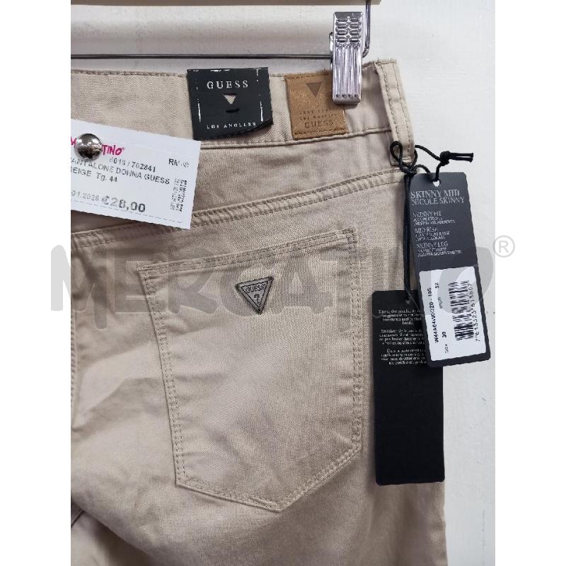 PANTALONE DONNA GUESS BEIGE | Mercatino dell'Usato Roma porta di roma 3
