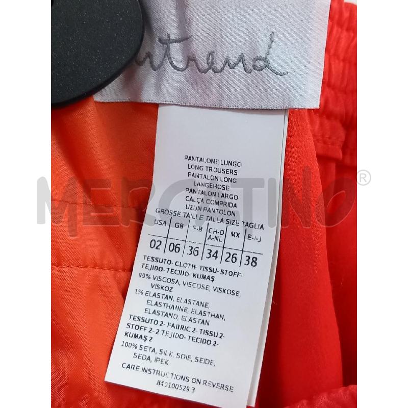 PANTALONE DONNA INTREND ARANCIO | Mercatino dell'Usato Roma porta di roma 2