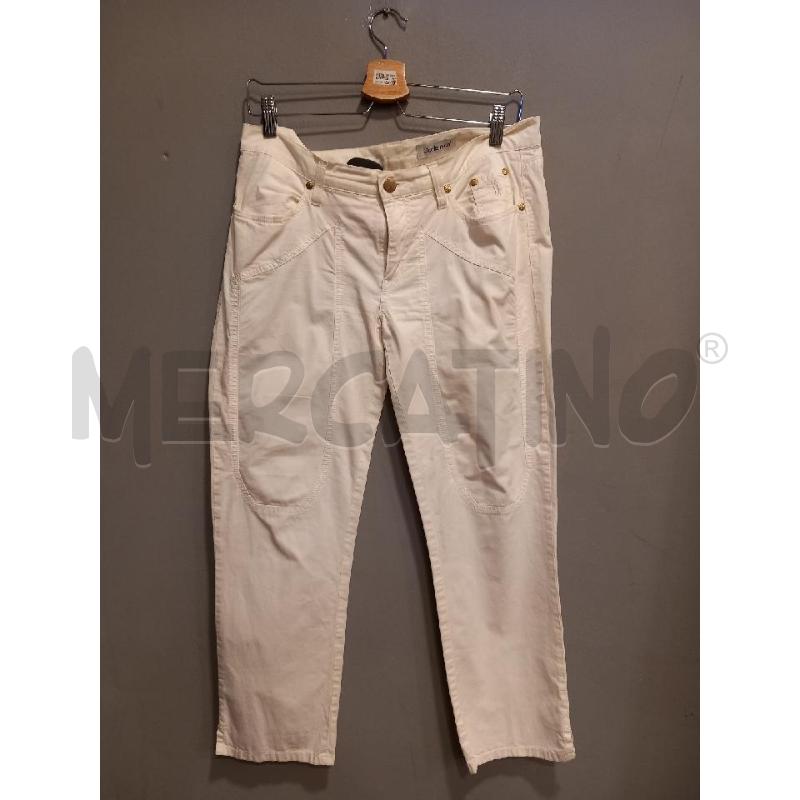 PANTALONE DONNA JECKERSON BIANCO | Mercatino dell'Usato Roma porta di roma 1