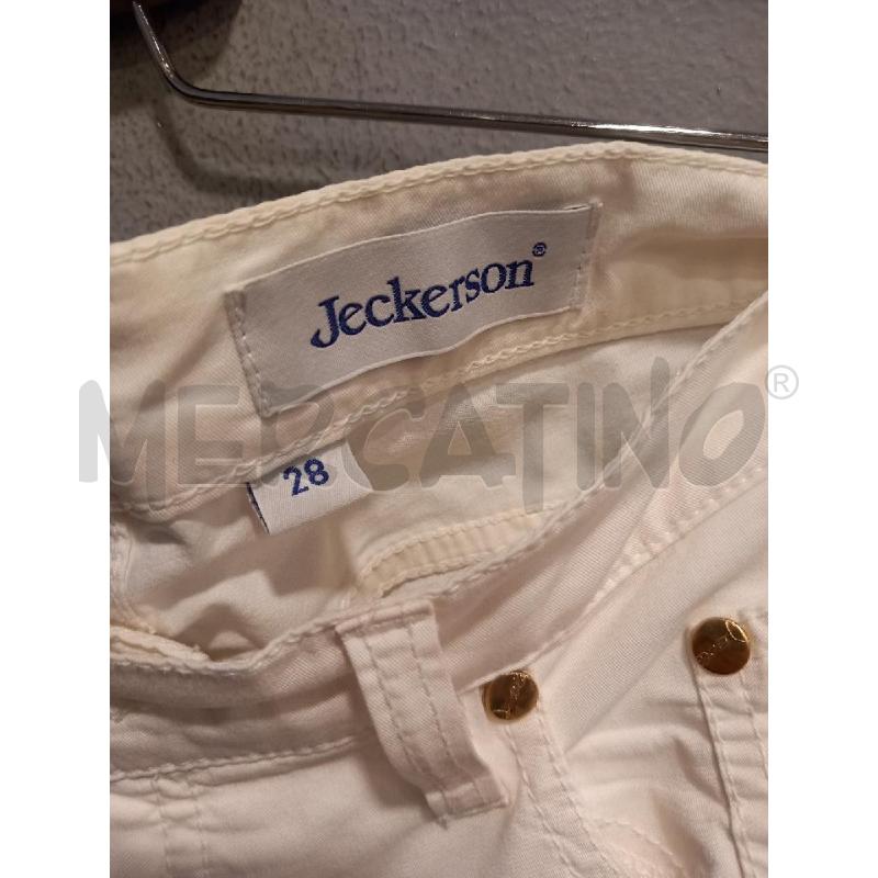 PANTALONE DONNA JECKERSON BIANCO | Mercatino dell'Usato Roma porta di roma 4