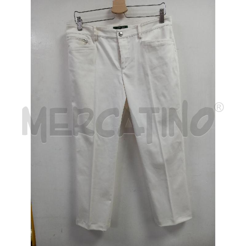 PANTALONE DONNA RALPH LAUREN BIANCO | Mercatino dell'Usato Roma porta di roma 1