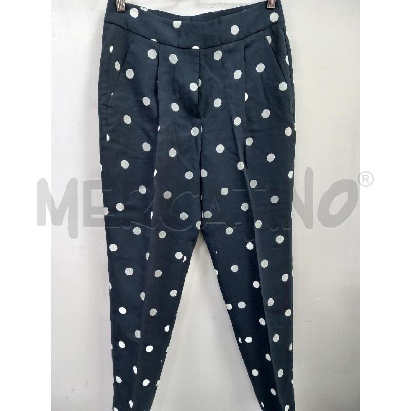 PANTALONE DONNA SLOWEAR BLU POIS BIANCHI | Mercatino dell'Usato Roma porta di roma 1