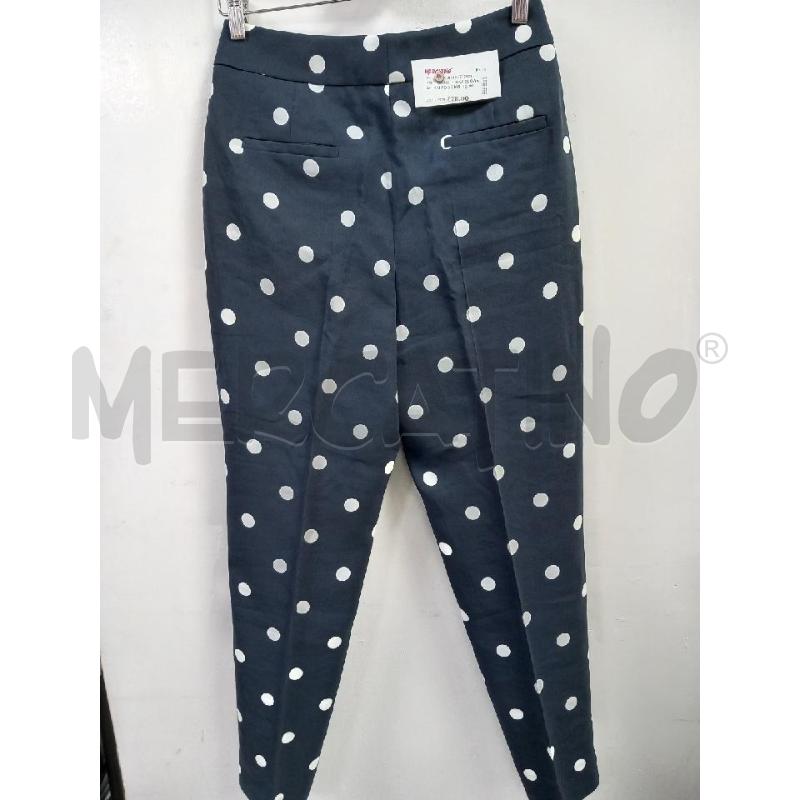 PANTALONE DONNA SLOWEAR BLU POIS BIANCHI | Mercatino dell'Usato Roma porta di roma 2