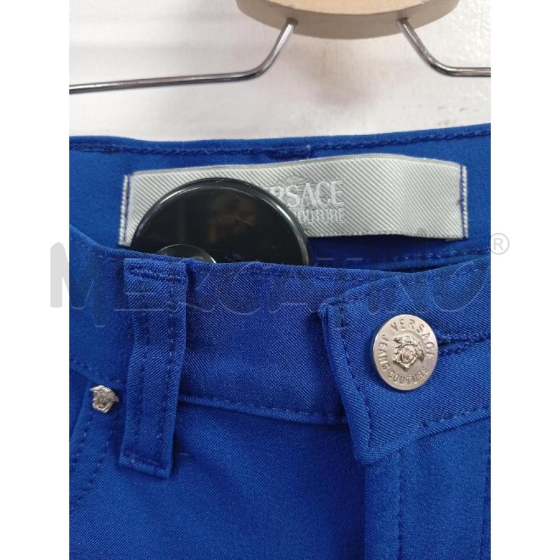 PANTALONE DONNA VERSACE COUTURE BLU | Mercatino dell'Usato Roma porta di roma 2