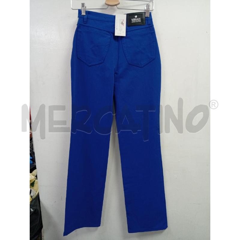 PANTALONE DONNA VERSACE COUTURE BLU | Mercatino dell'Usato Roma porta di roma 3