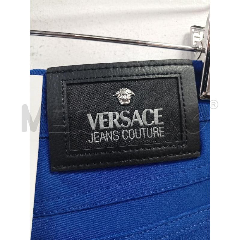 PANTALONE DONNA VERSACE COUTURE BLU | Mercatino dell'Usato Roma porta di roma 4
