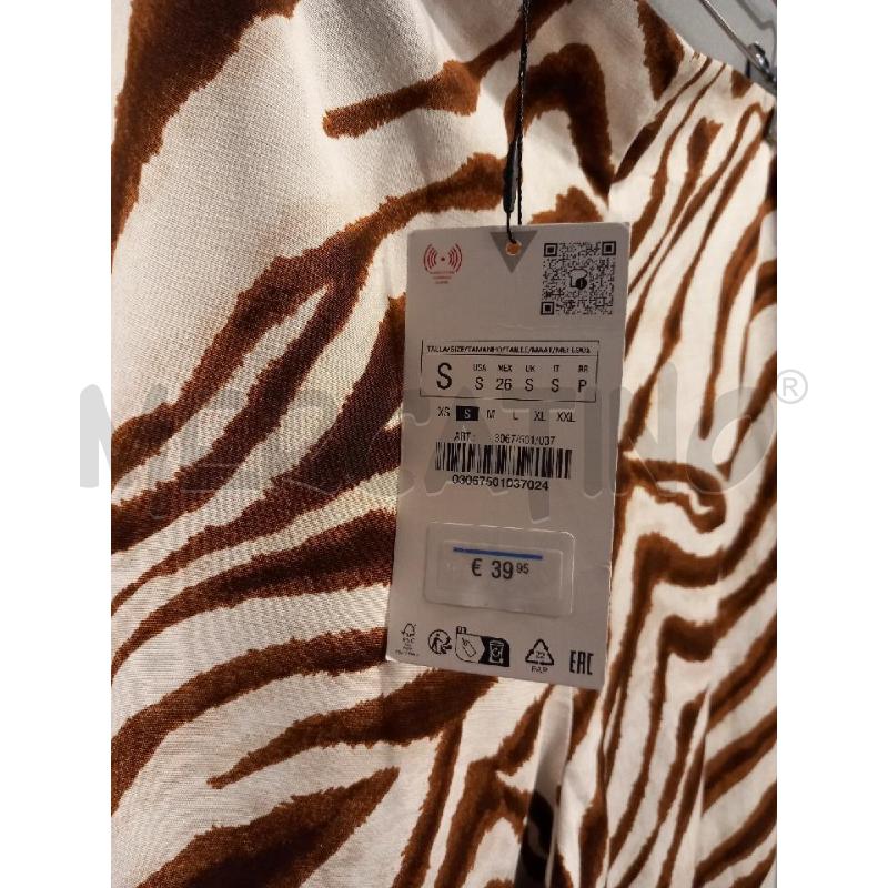 PANTALONE DONNA ZARA BEIGE FANTASIA MARR | Mercatino dell'Usato Roma porta di roma 3