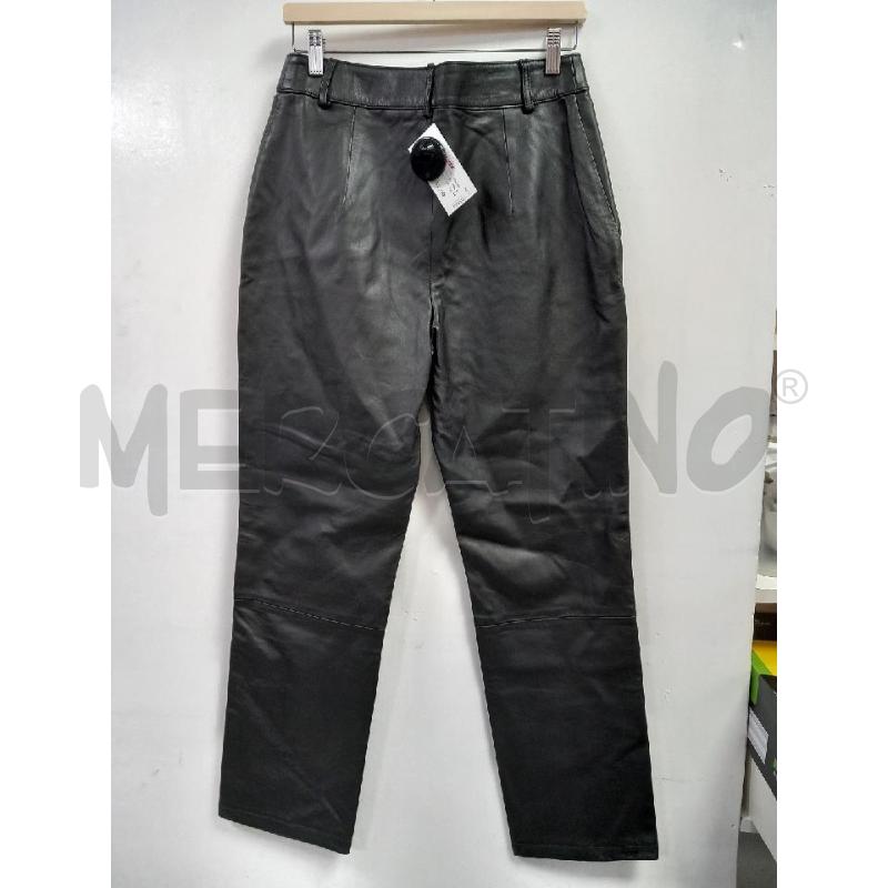 PANTALONE D 8 BY YOOX PELLE NERO AGNELLO | Mercatino dell'Usato Roma porta di roma 3
