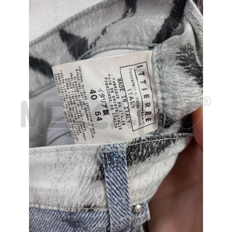 PANTALONE D JUST CAVALLI BLU ZEBRATO | Mercatino dell'Usato Roma porta di roma 4