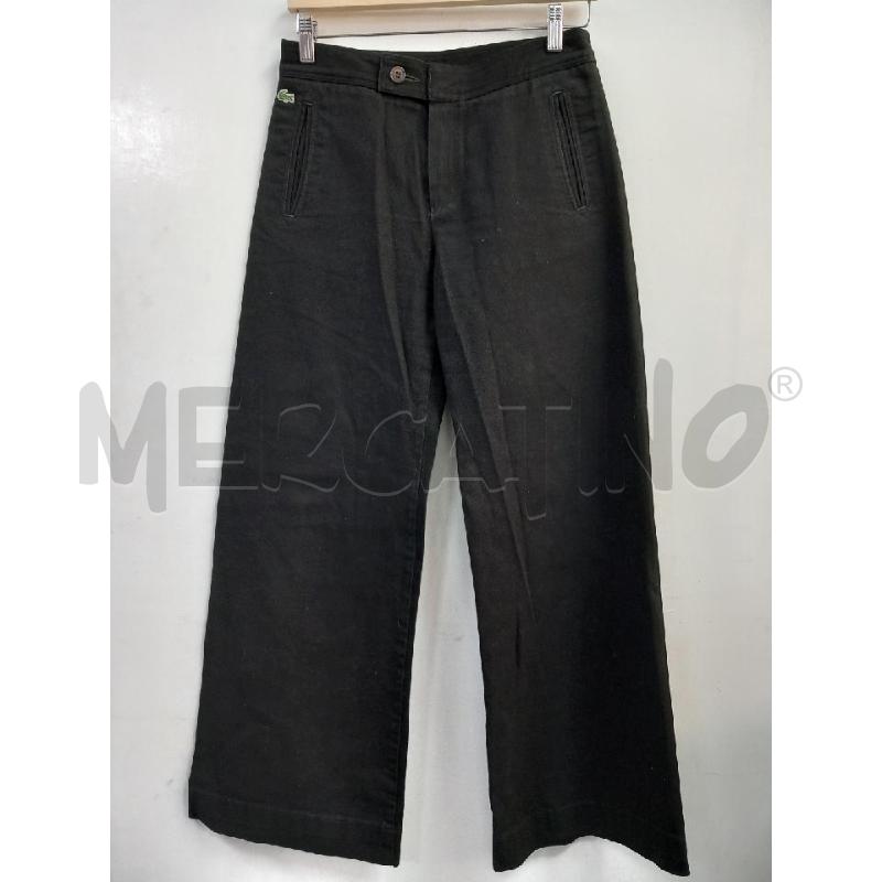 PANTALONE D LACOSTE NERO  | Mercatino dell'Usato Roma porta di roma 1