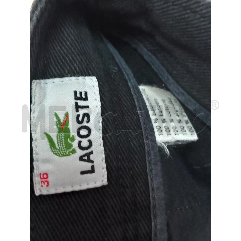 PANTALONE D LACOSTE NERO  | Mercatino dell'Usato Roma porta di roma 4
