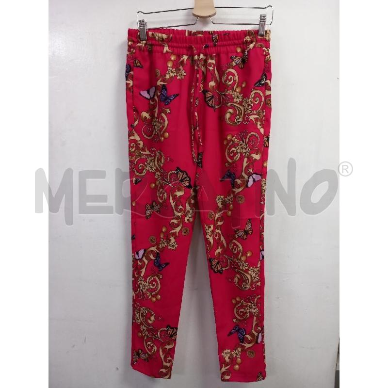PANTALONE D LIU JO ROSA FARFALLE | Mercatino dell'Usato Roma porta di roma 1