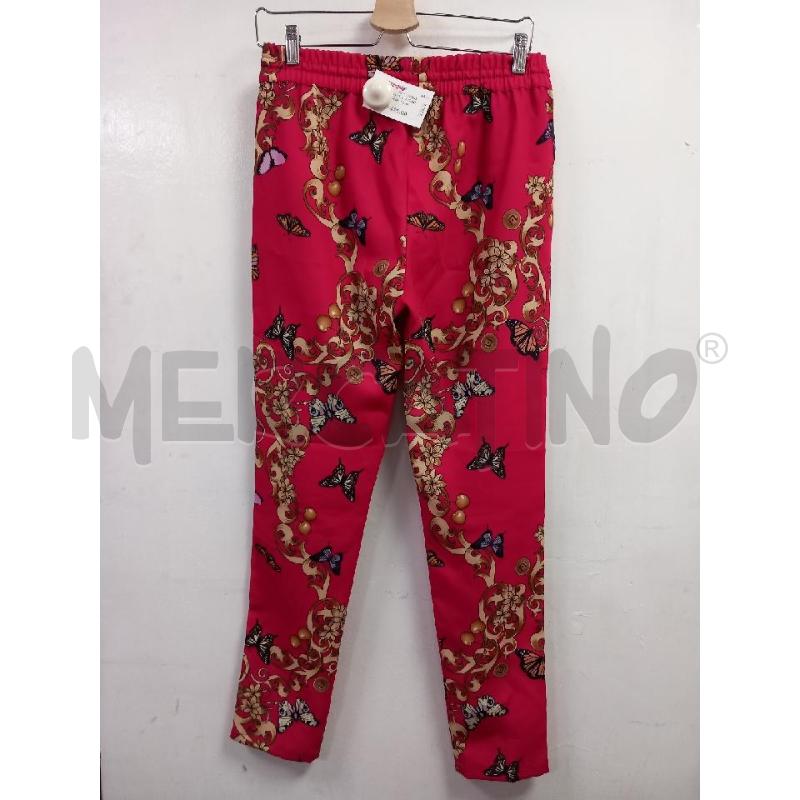 PANTALONE D LIU JO ROSA FARFALLE | Mercatino dell'Usato Roma porta di roma 3