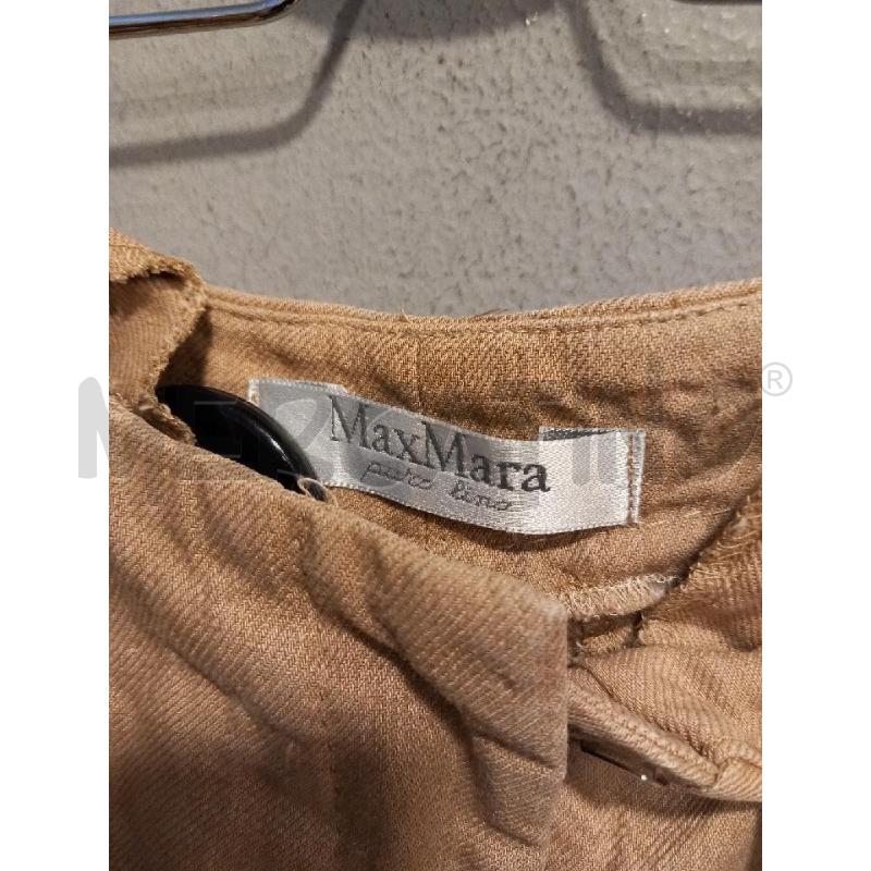 PANTALONE D MAX MARA BEIGE PURO LINO | Mercatino dell'Usato Roma porta di roma 3