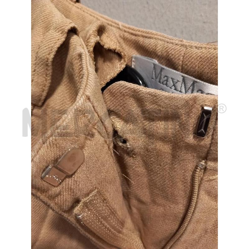 PANTALONE D MAX MARA BEIGE PURO LINO | Mercatino dell'Usato Roma porta di roma 4