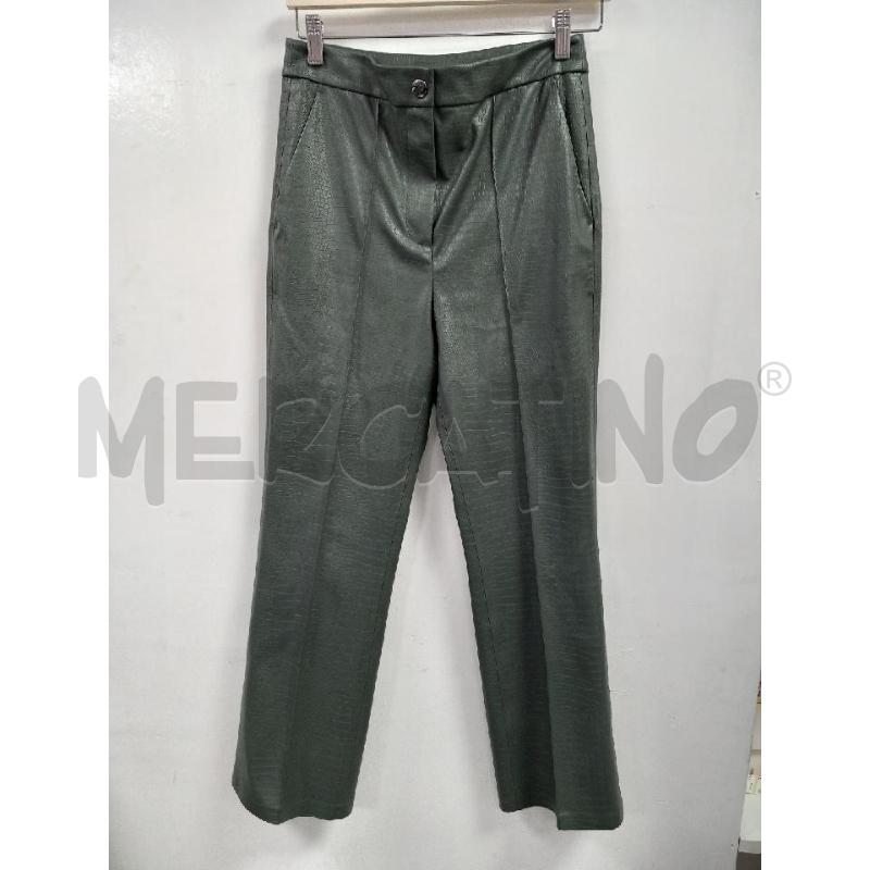 PANTALONE D MAX MARA VERDE STAMPA PITONE | Mercatino dell'Usato Roma porta di roma 1