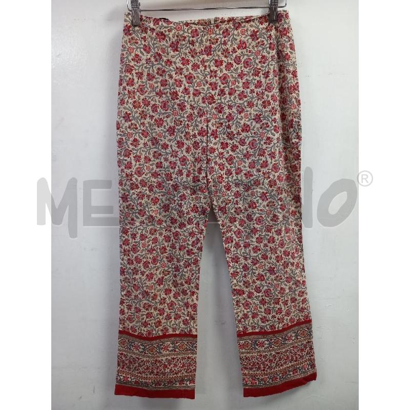 PANTALONE D RALPH LAUREN SPORT BEIGE FANTASIA FLOREALE ROSSO | Mercatino dell'Usato Roma porta di roma 1
