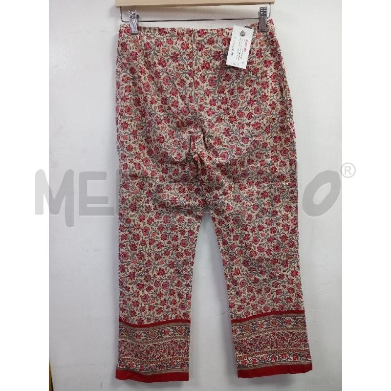 PANTALONE D RALPH LAUREN SPORT BEIGE FANTASIA FLOREALE ROSSO | Mercatino dell'Usato Roma porta di roma 2