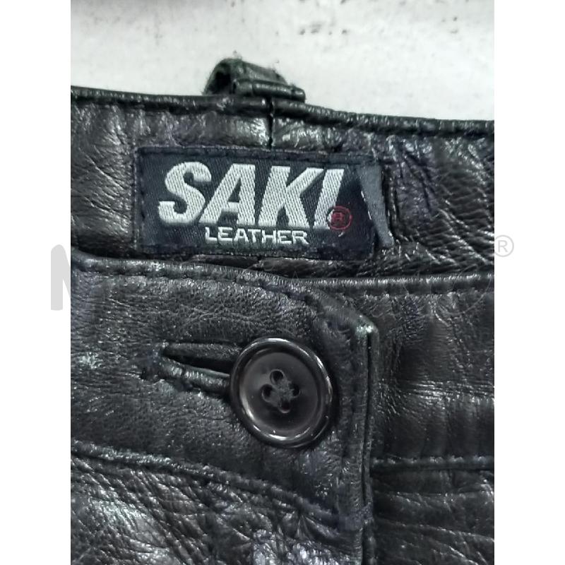 PANTALONE D SAKI PELLE NERO | Mercatino dell'Usato Roma porta di roma 2