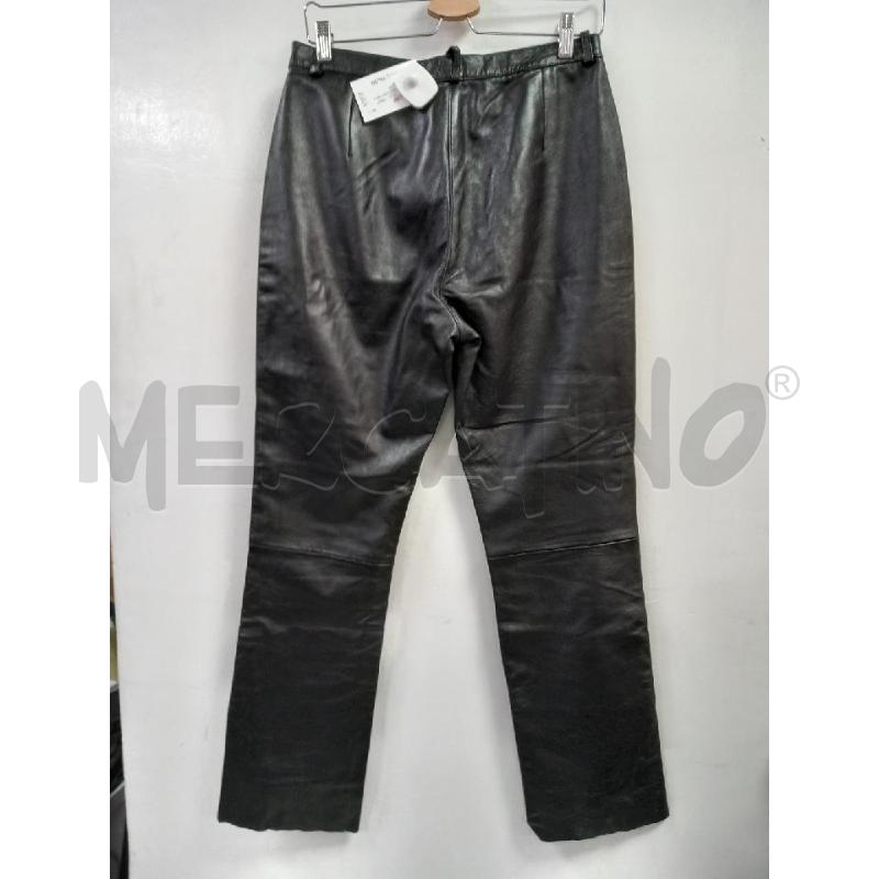 PANTALONE D SAKI PELLE NERO | Mercatino dell'Usato Roma porta di roma 3