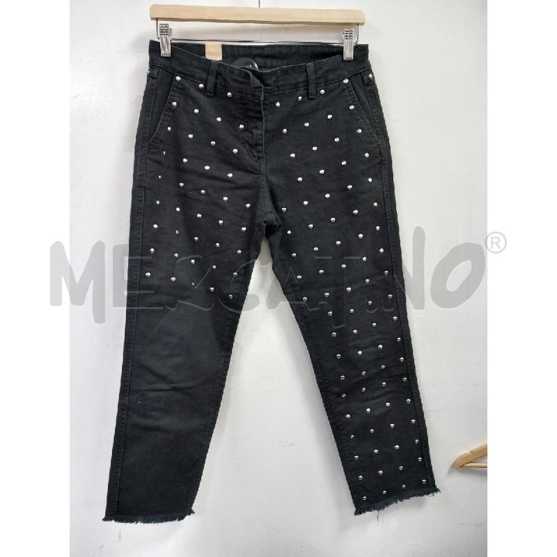 PANTALONE D TWINSET NERO BORCHIE | Mercatino dell'Usato Roma porta di roma 1