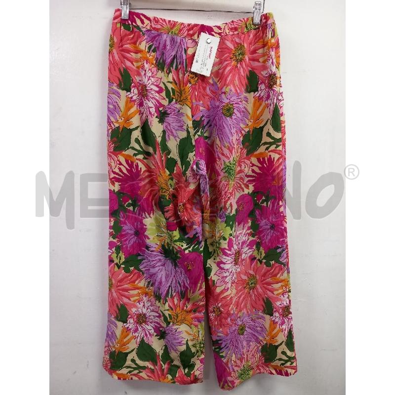 PANTALONE D WEEKEND MAX MARA ROSA FANTASIA FLOREALE | Mercatino dell'Usato Roma porta di roma 2