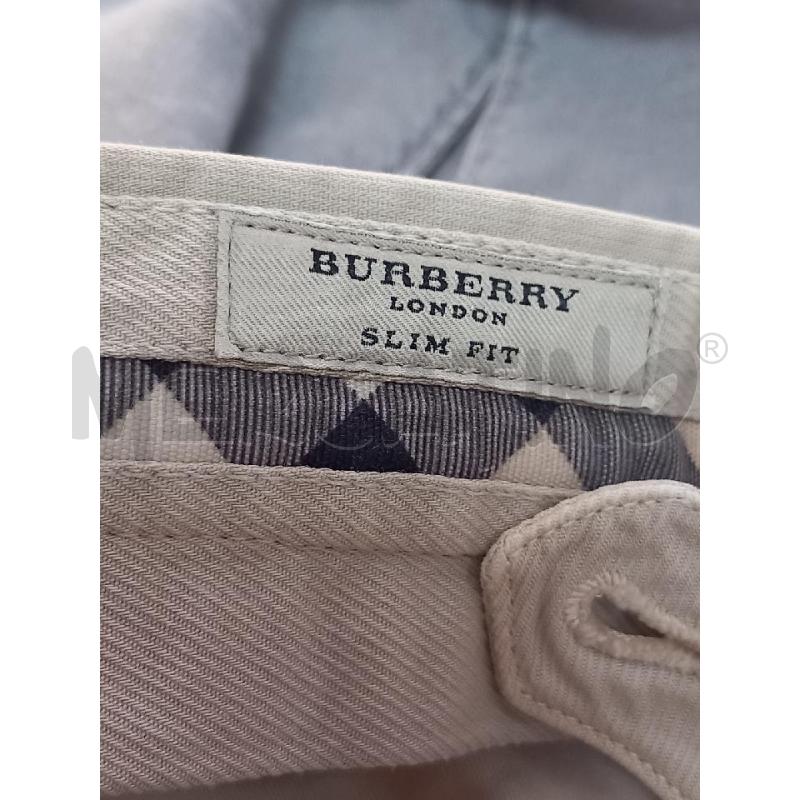 PANTALONE U BURBERRY BEIGE | Mercatino dell'Usato Roma porta di roma 5