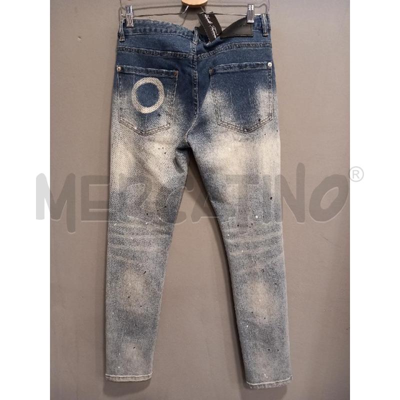 PANTALONE U DSQUARED2 BLU DENIM STRAPPI  | Mercatino dell'Usato Roma porta di roma 2