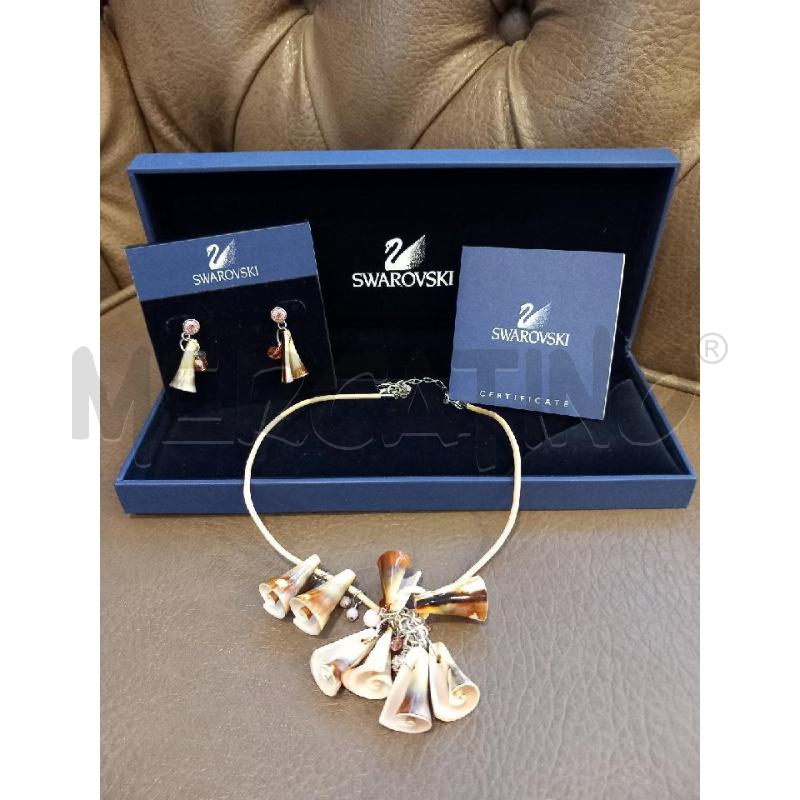 PARURE SWAROVSKI COLLANA + ORECCHINI CONCHIGLIE | Mercatino dell'Usato Roma porta di roma 1