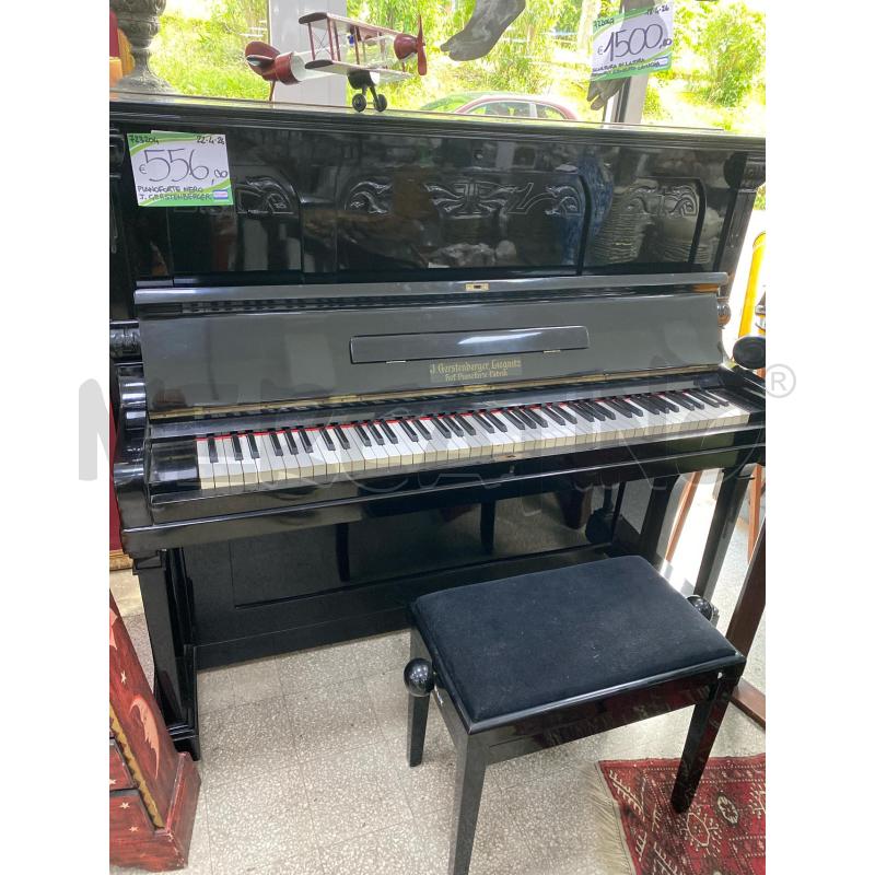 PIANOFORTE NERO J. GERSTENBERGER | Mercatino dell'Usato Roma porta di roma 1