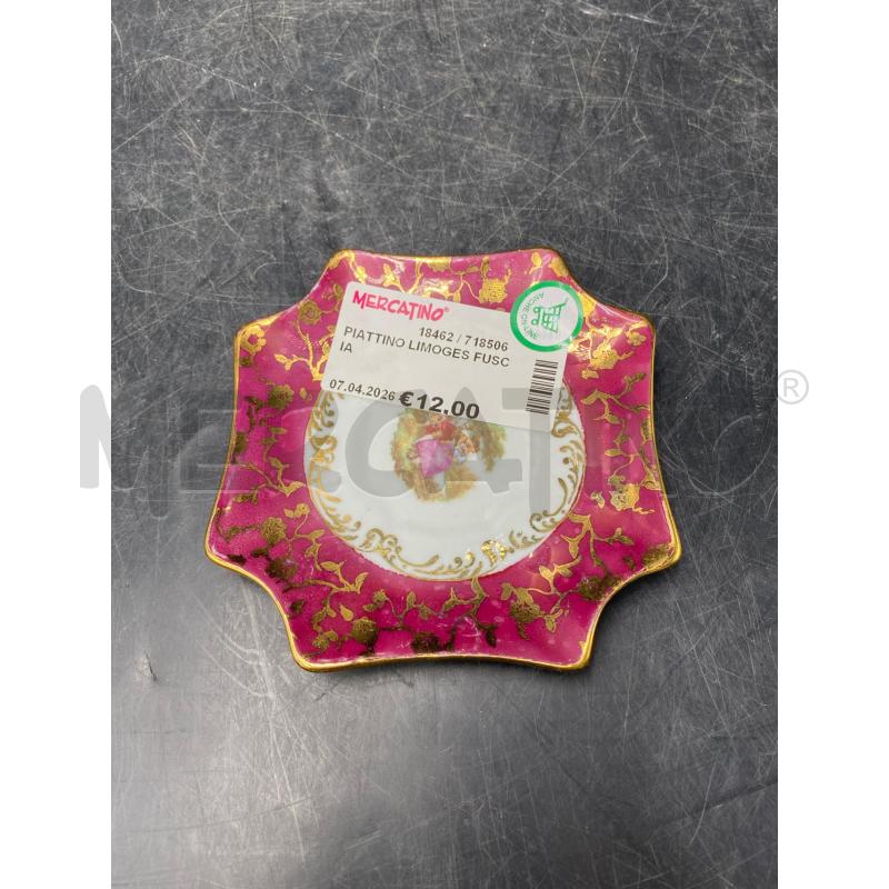 PIATTINO LIMOGES FUSCIA | Mercatino dell'Usato Roma porta di roma 1