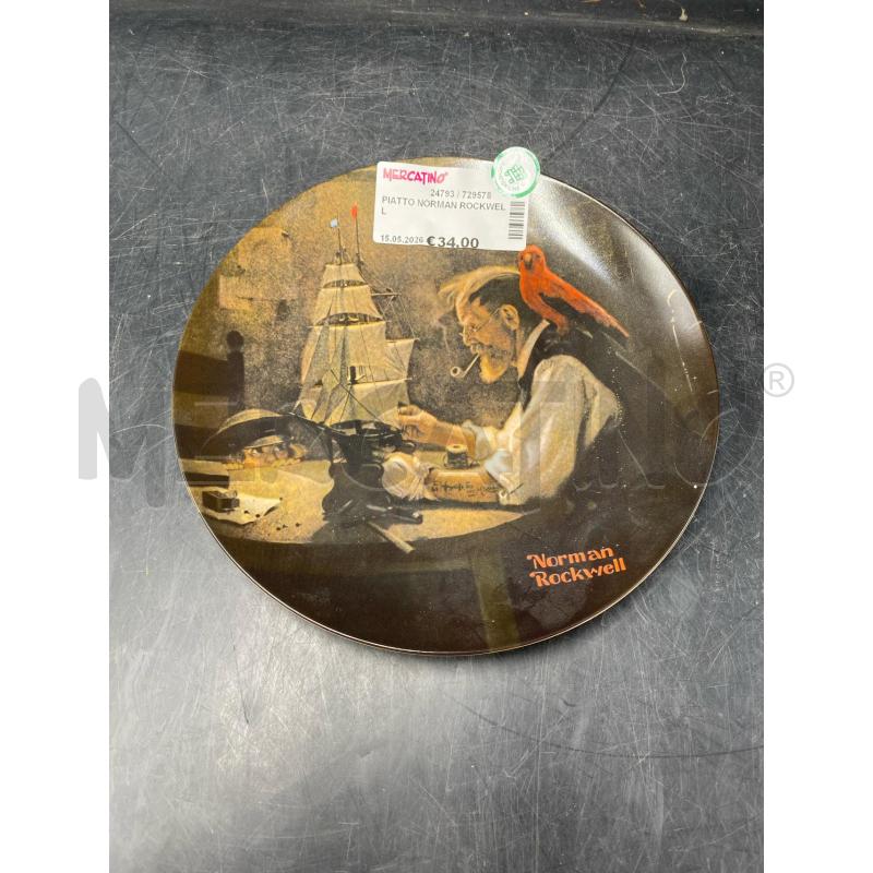 PIATTO NORMAN ROCKWELL | Mercatino dell'Usato Roma porta di roma 1