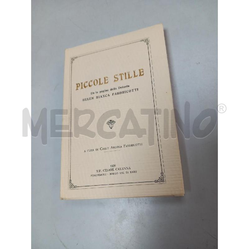 PICCOLE STILLE H.B. FABBRICOTTI | Mercatino dell'Usato Roma porta di roma 1