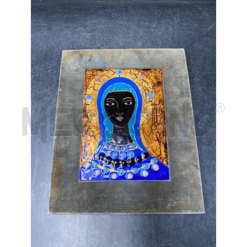PLACCA RAME MADONNA | Mercatino dell'Usato Roma porta di roma 1