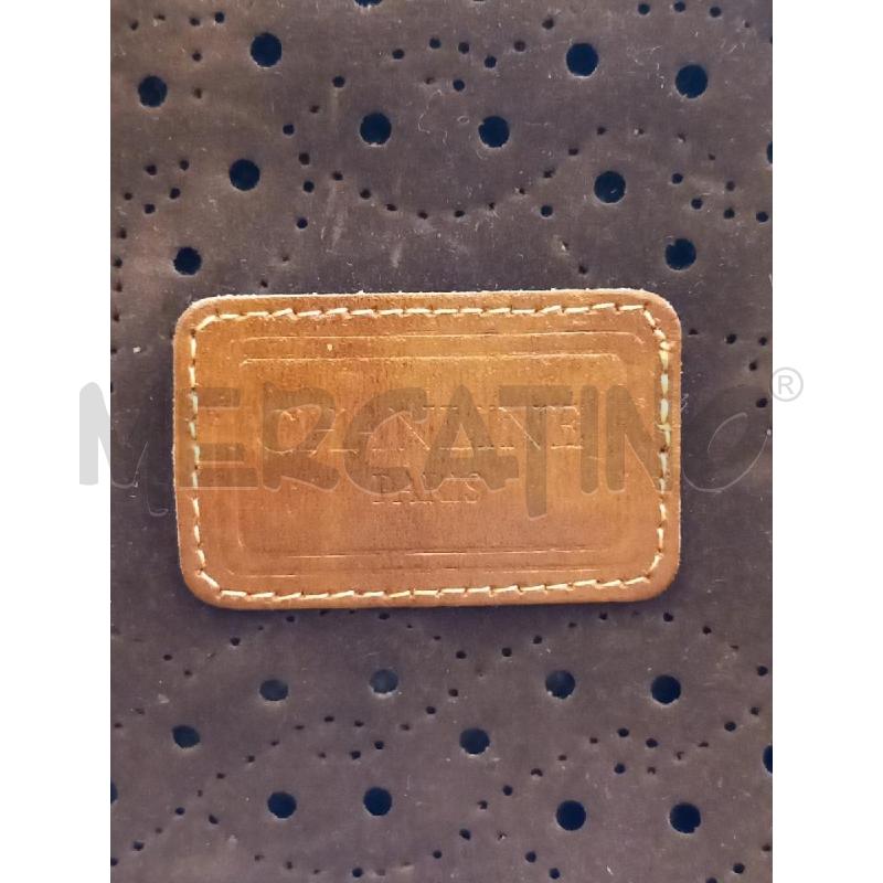 POCHETTE CHANLINE PARIS MARRONE TRAFORATO | Mercatino dell'Usato Roma porta di roma 2