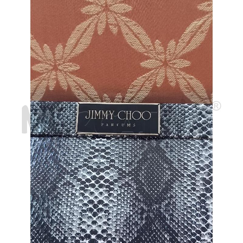 POCHETTE JIMMY CHOO PARFUMS GRIGIO STAMPA PITONATO | Mercatino dell'Usato Roma porta di roma 2