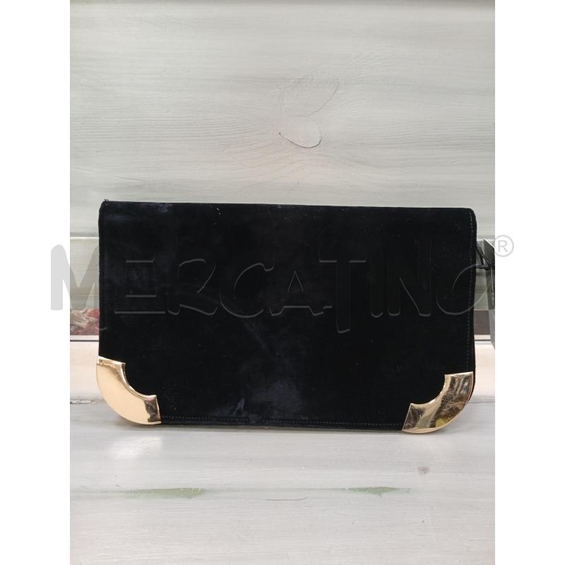 POCHETTE KARL LAGERFELD NERO VELLUTO  | Mercatino dell'Usato Roma porta di roma 1