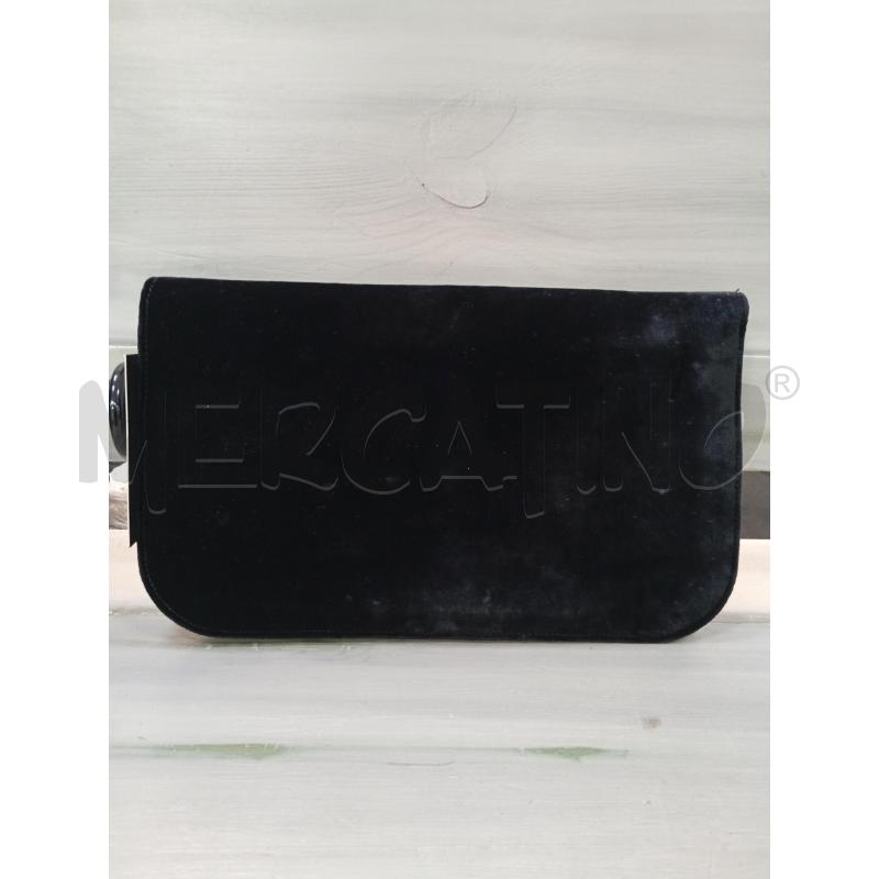 POCHETTE KARL LAGERFELD NERO VELLUTO  | Mercatino dell'Usato Roma porta di roma 3